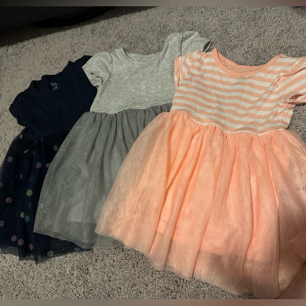 Set of 3 Baby Dresses in Various Colors